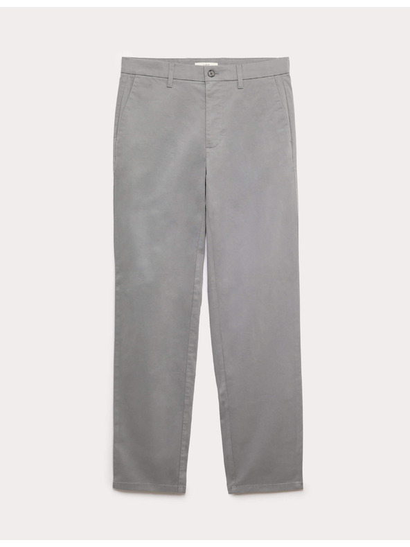 Marks & Spencer Strečové chino kalhoty normálního střihu Marks & Spencer šedá