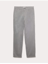 Marks & Spencer Strečové chino kalhoty normálního střihu Marks & Spencer šedá