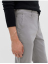 Marks & Spencer Strečové chino kalhoty normálního střihu Marks & Spencer šedá
