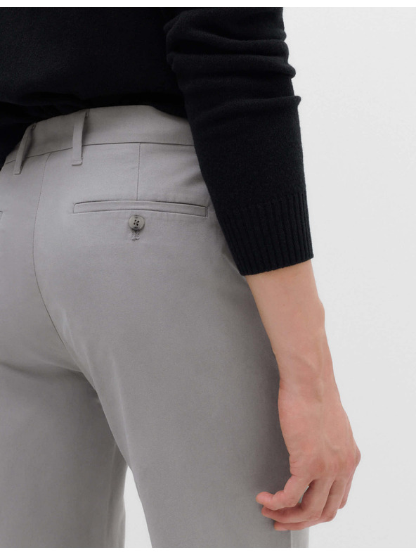 Marks & Spencer Strečové chino kalhoty normálního střihu Marks & Spencer šedá