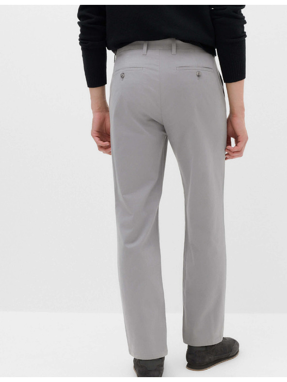 Marks & Spencer Strečové chino kalhoty normálního střihu Marks & Spencer šedá