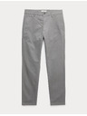 Marks & Spencer Strečové chino kalhoty úzkého střihu Marks & Spencer šedá