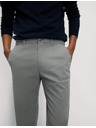 Marks & Spencer Strečové chino kalhoty úzkého střihu Marks & Spencer šedá
