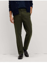 Marks & Spencer Strečové chino kalhoty normálního střihu Marks & Spencer zelená
