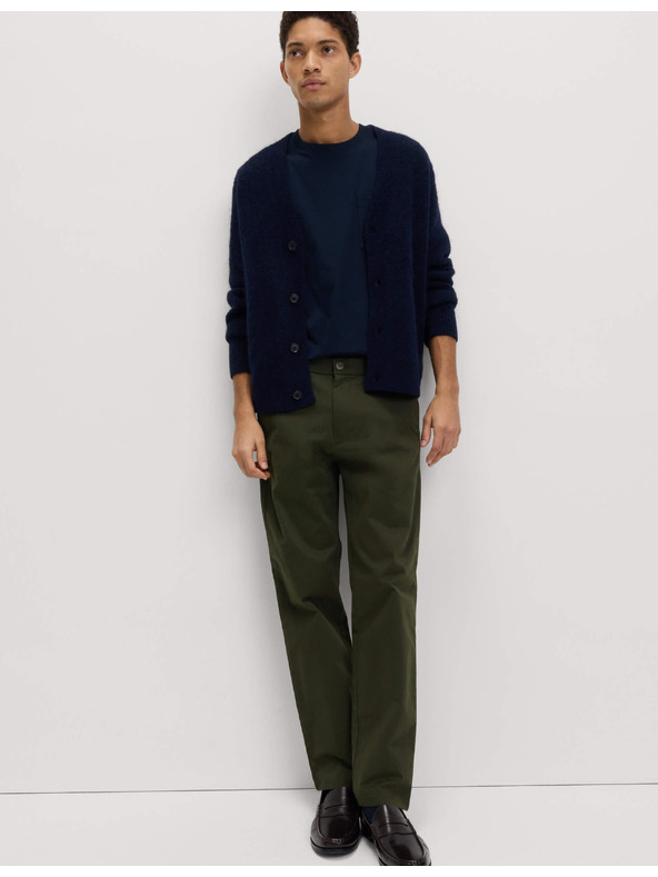 Marks & Spencer Strečové chino kalhoty normálního střihu Marks & Spencer zelená