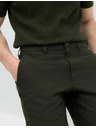 Marks & Spencer Chino kalhoty ze směsi lnu, normální střih Marks & Spencer zelená