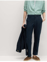 Marks & Spencer Chino kalhoty ze směsi lnu, normální střih Marks & Spencer námořnická modrá
