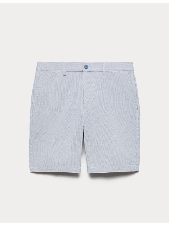 Marks & Spencer Šortky chino s částečně elastickým pasem Marks & Spencer modrá