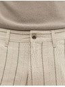 Marks & Spencer Chino šortky, ze směsi lnu Marks & Spencer béžová