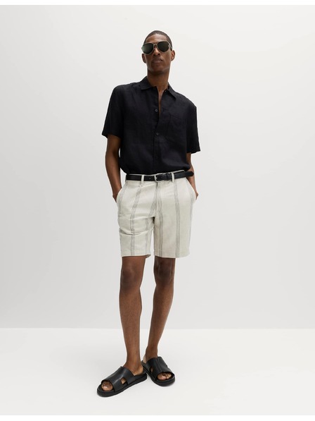 Marks & Spencer Chino šortky, ze směsi lnu Marks & Spencer béžová