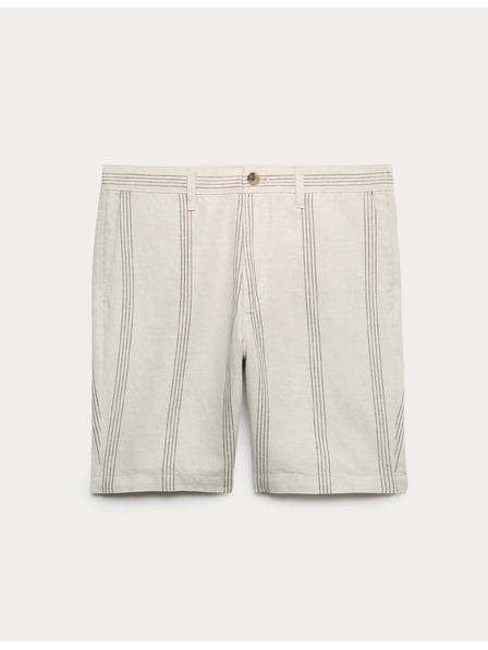Marks & Spencer Chino šortky, ze směsi lnu Marks & Spencer béžová