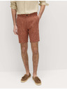 Marks & Spencer Chino šortky, ze směsi lnu Marks & Spencer hnědá