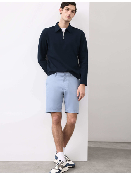 Marks & Spencer Lehké chino šortky běžného střihu Marks & Spencer modrá