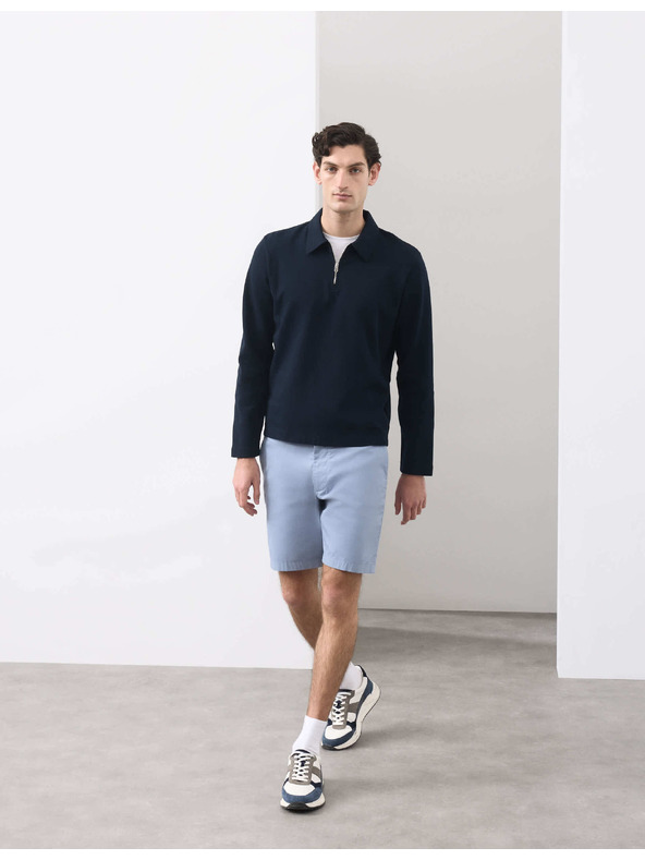Marks & Spencer Lehké chino šortky běžného střihu Marks & Spencer modrá