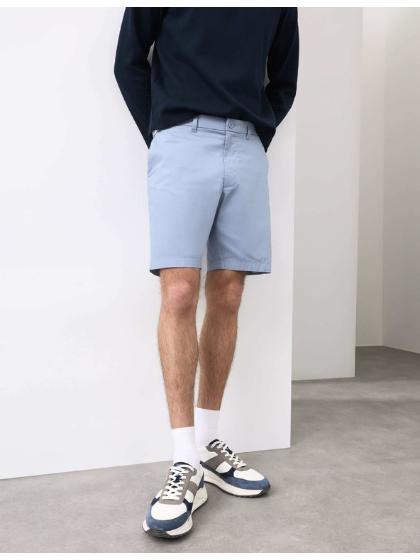 Marks & Spencer Lehké chino šortky běžného střihu Marks & Spencer modrá