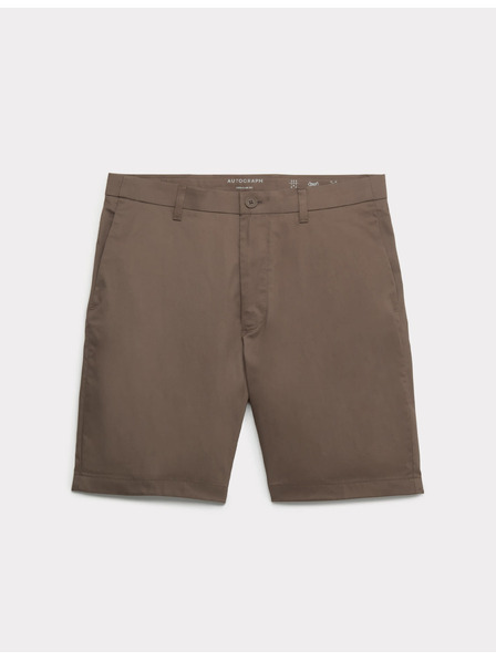 Marks & Spencer Lehké chino šortky běžného střihu Marks & Spencer hnědá