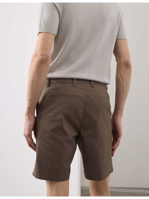 Marks & Spencer Lehké chino šortky běžného střihu Marks & Spencer hnědá