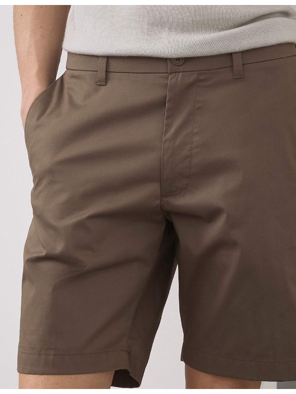 Marks & Spencer Lehké chino šortky běžného střihu Marks & Spencer hnědá