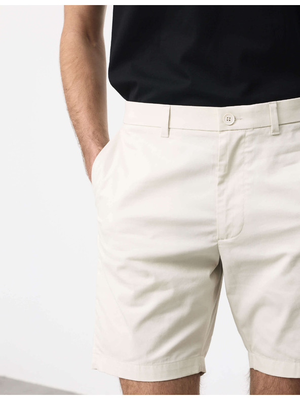 Marks & Spencer Lehké chino šortky běžného střihu Marks & Spencer béžová
