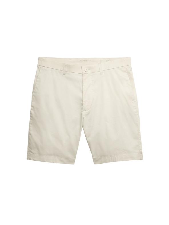 Marks & Spencer Lehké chino šortky běžného střihu Marks & Spencer béžová