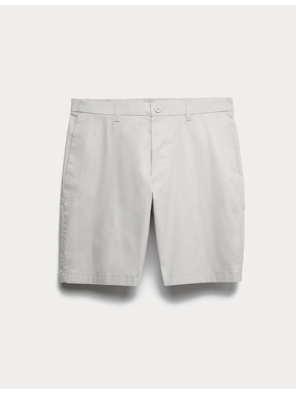 Marks & Spencer Lehké chino šortky běžného střihu Marks & Spencer šedá