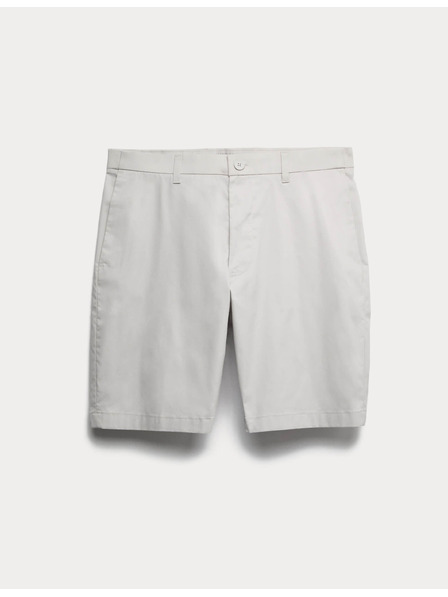 Marks & Spencer Lehké chino šortky běžného střihu Marks & Spencer šedá