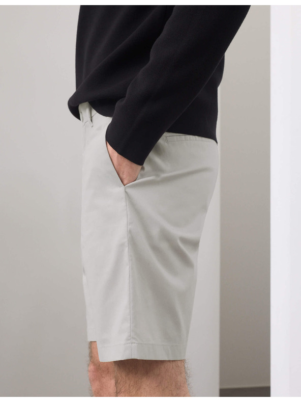 Marks & Spencer Lehké chino šortky běžného střihu Marks & Spencer šedá