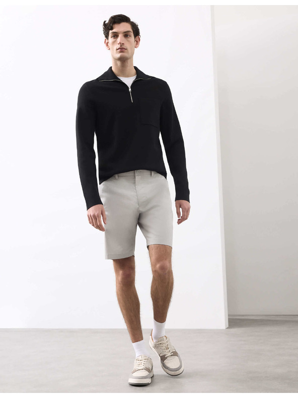 Marks & Spencer Lehké chino šortky běžného střihu Marks & Spencer šedá