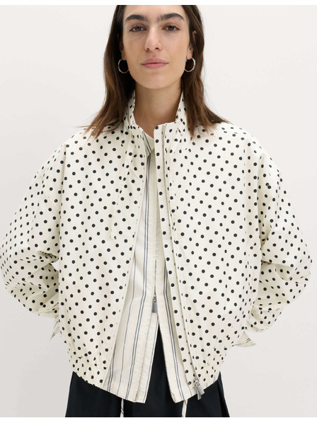 Marks & Spencer Bunda typu bomber s vysokým podílem bavlny a stojáčkem Marks & Spencer smetanová