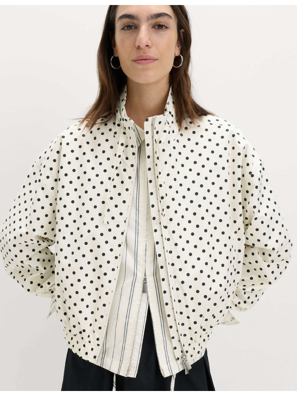 Marks & Spencer Bunda typu bomber s vysokým podílem bavlny a stojáčkem Marks & Spencer smetanová