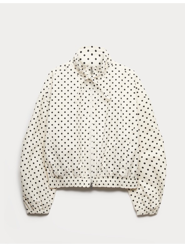 Marks & Spencer Bunda typu bomber s vysokým podílem bavlny a stojáčkem Marks & Spencer smetanová