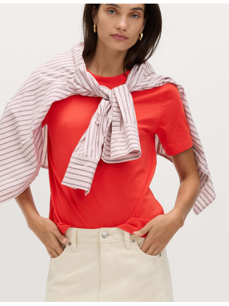 Marks & Spencer Tričko každodenního střihu, z čisté bavlny Marks & Spencer červená