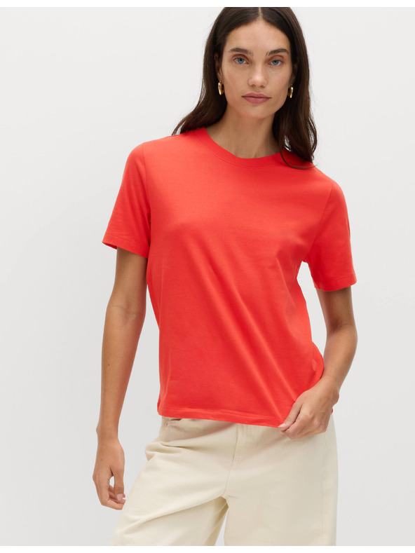 Marks & Spencer Tričko každodenního střihu, z čisté bavlny Marks & Spencer červená