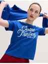 Marks & Spencer Proužkované tričko z čisté bavlny, každodenní střih Marks & Spencer modrá