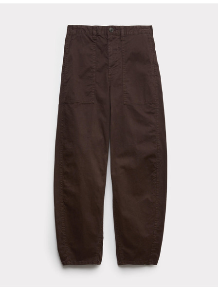 Marks & Spencer Zvonové kalhoty, s vysokým podílem bavlny Marks & Spencer hnědá