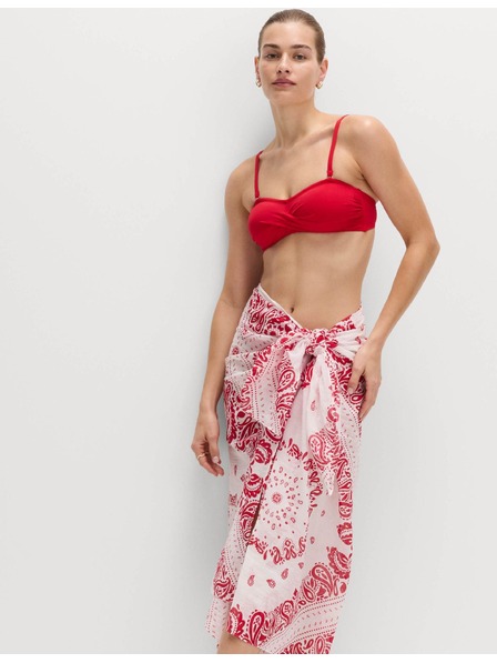Marks & Spencer Sarong z čisté bavlny, s potiskem Marks & Spencer červená