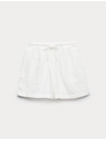 Marks & Spencer Šortky z dvojité tkaniny, z čisté bavlny Marks & Spencer bílá