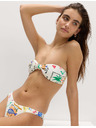 Marks & Spencer Vyztužený bikinový top typu bandeau s potiskem Marks & Spencer vícebarevná