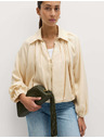 Marks & Spencer Plisovaná bunda bomber, z čistého materiálu Lycocell™ Marks & Spencer smetanová