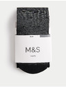 Marks & Spencer Černé dámské průsvitné puntíkované punčochové kalhoty Marks & Spencer 20 DEN