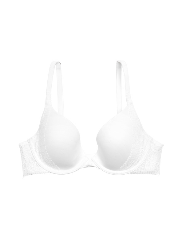 Marks & Spencer Hladká dekoltová podprsenka Body Soft™ s kosticemi, vel. A–E Marks & Spencer bílá