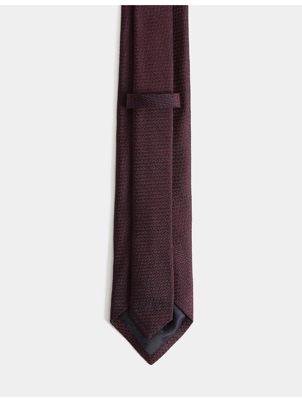 Marks & Spencer Kravata ze 100% hedvábí s texturou Marks & Spencer červená