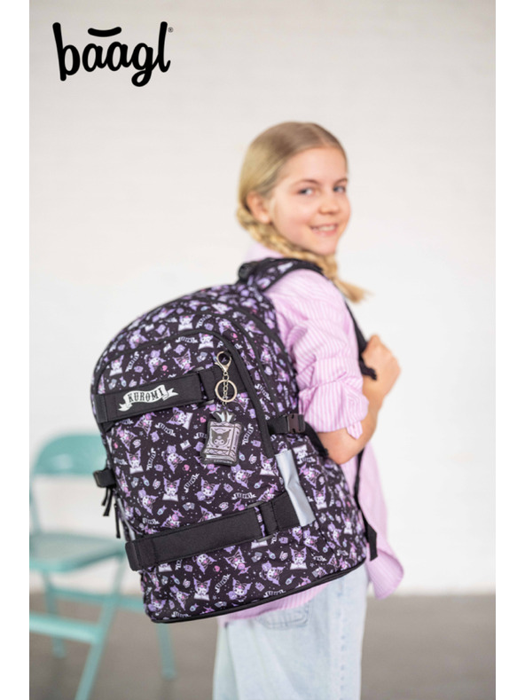 BAAGL  BAAGL Školní batoh Skate Kuromi Black GRS