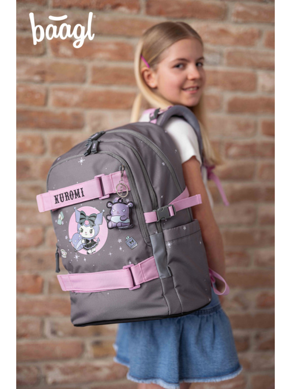 BAAGL  BAAGL Školní batoh Skate Kuromi Grey GRS