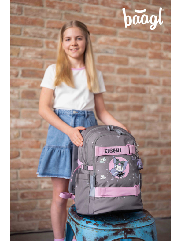 BAAGL  BAAGL Školní batoh Skate Kuromi Grey GRS