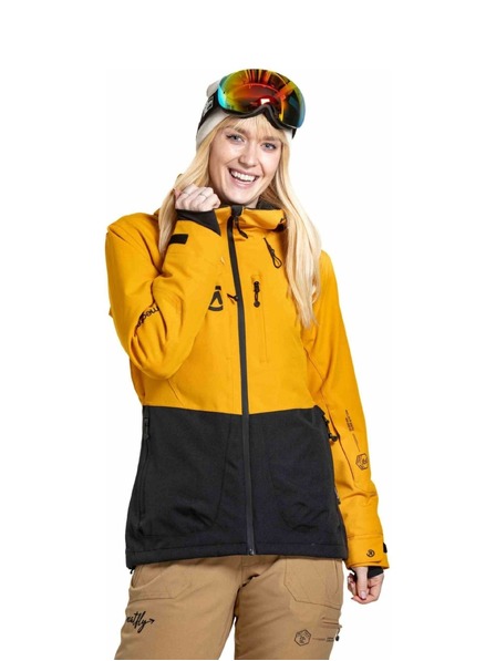 Meatfly Meatfly dámská SNB & SKI bunda Gaia Sunflower / Black