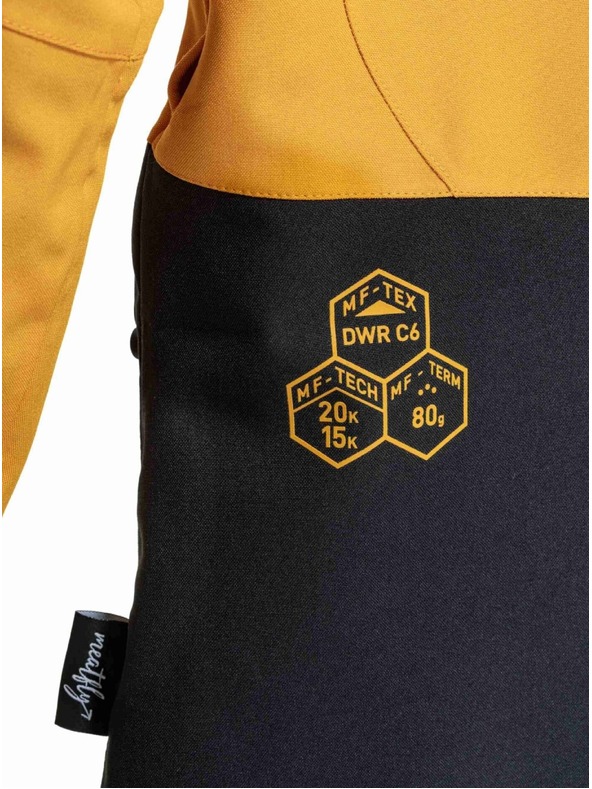 Meatfly Meatfly dámská SNB & SKI bunda Gaia Sunflower / Black
