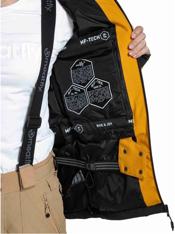 Meatfly Meatfly dámská SNB & SKI bunda Gaia Sunflower / Black
