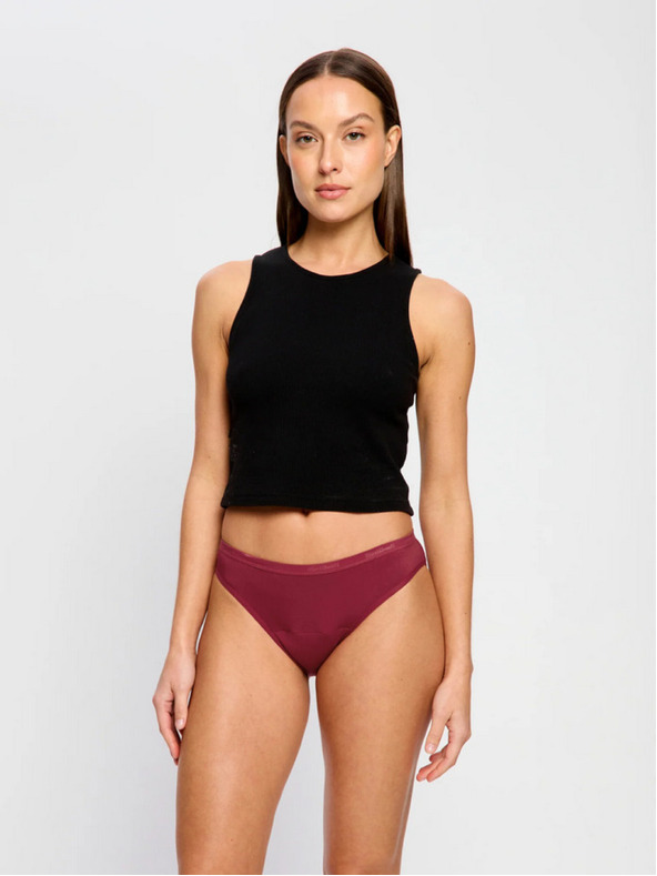 Modibodi Menstruační kalhotky Modibodi Classic Bikini Moderate Bud Red