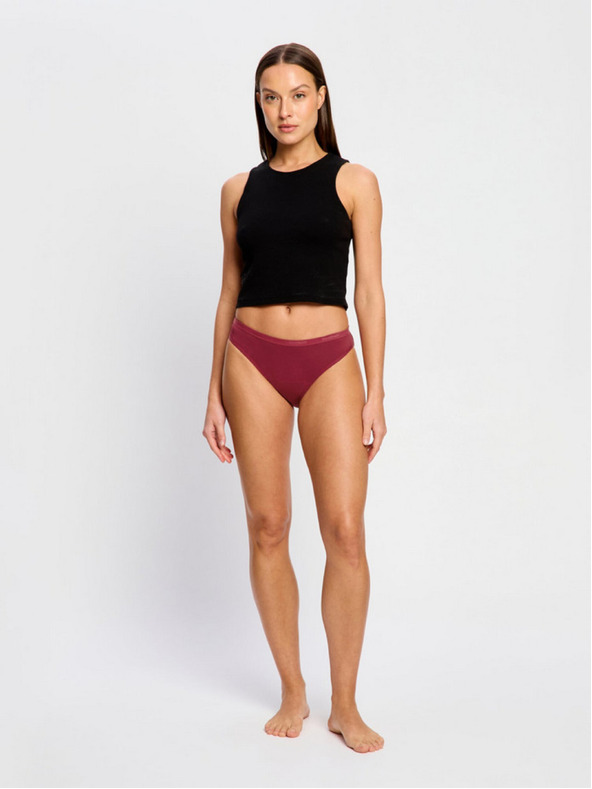 Modibodi Menstruační kalhotky Modibodi Classic Bikini Moderate Bud Red